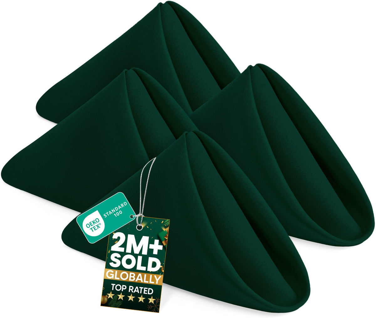 Utopia Home servilletas 17x17 verde bosque en paquete de 24 para fiestas