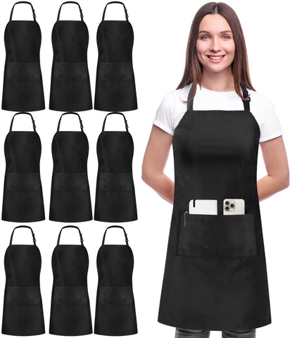 Delantal Utopia Kitchen con bolsillos frontales, ideal para cocinar y manualidades.