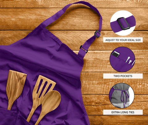 Delantal bib con ajuste de cuello ajustable para mayor comodidad durante sesiones largas.