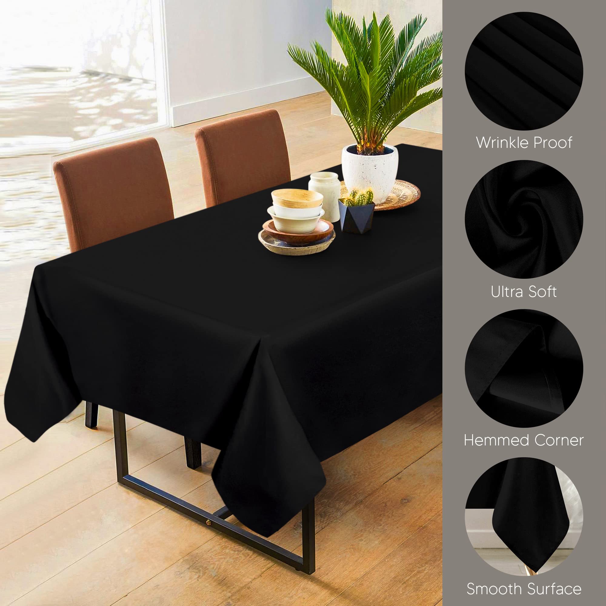 Mantel anti manchas utopia-kitchen mantiene la mesa limpia.