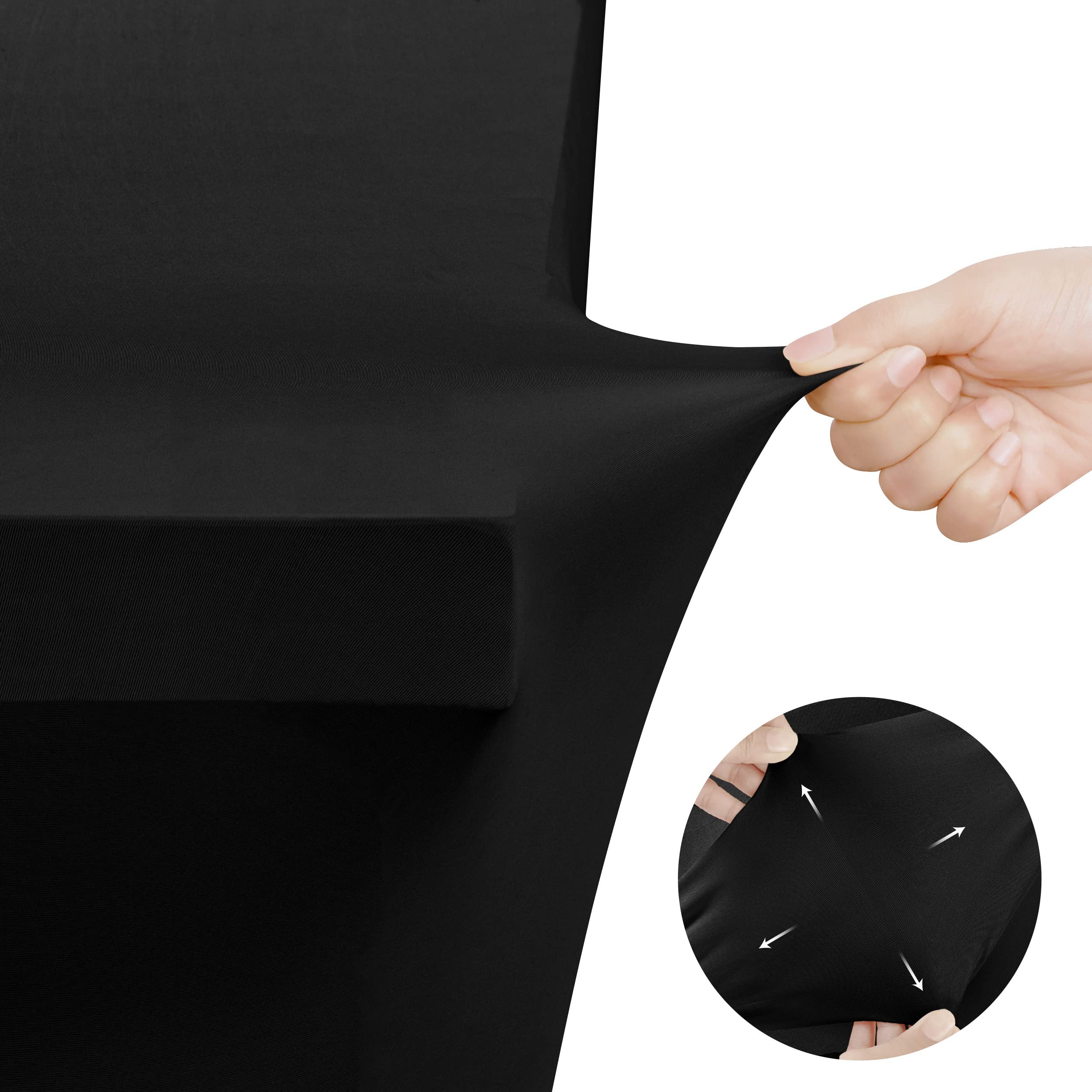 Material duradero de poliéster y elastano para uso repetido.