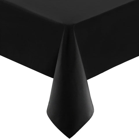 Mantel rectangular utopia-kitchen en negro para comedor elegante y protegido.