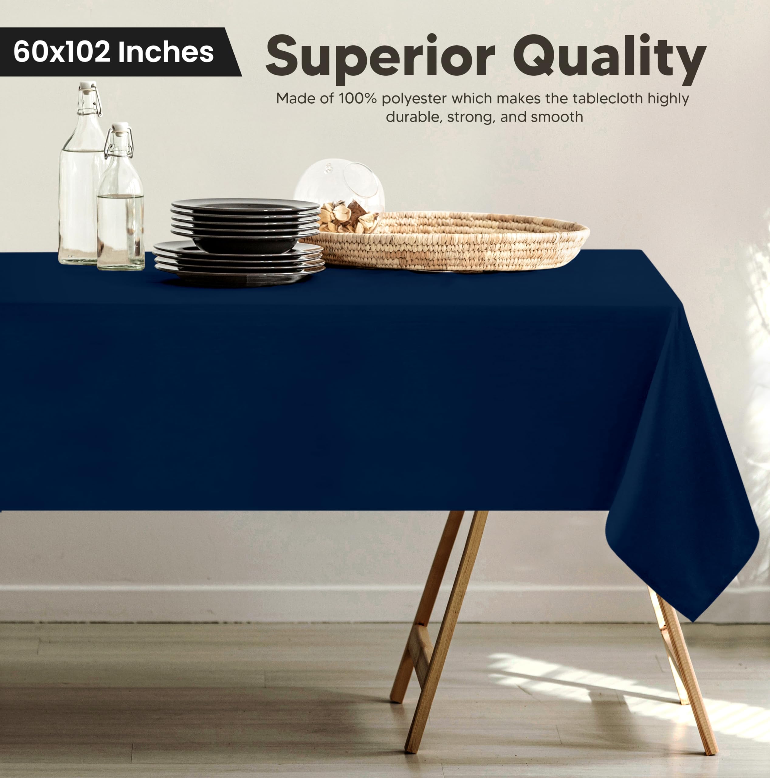 Mantel de Utopia Kitchen lavable a máquina facilita la limpieza diaria