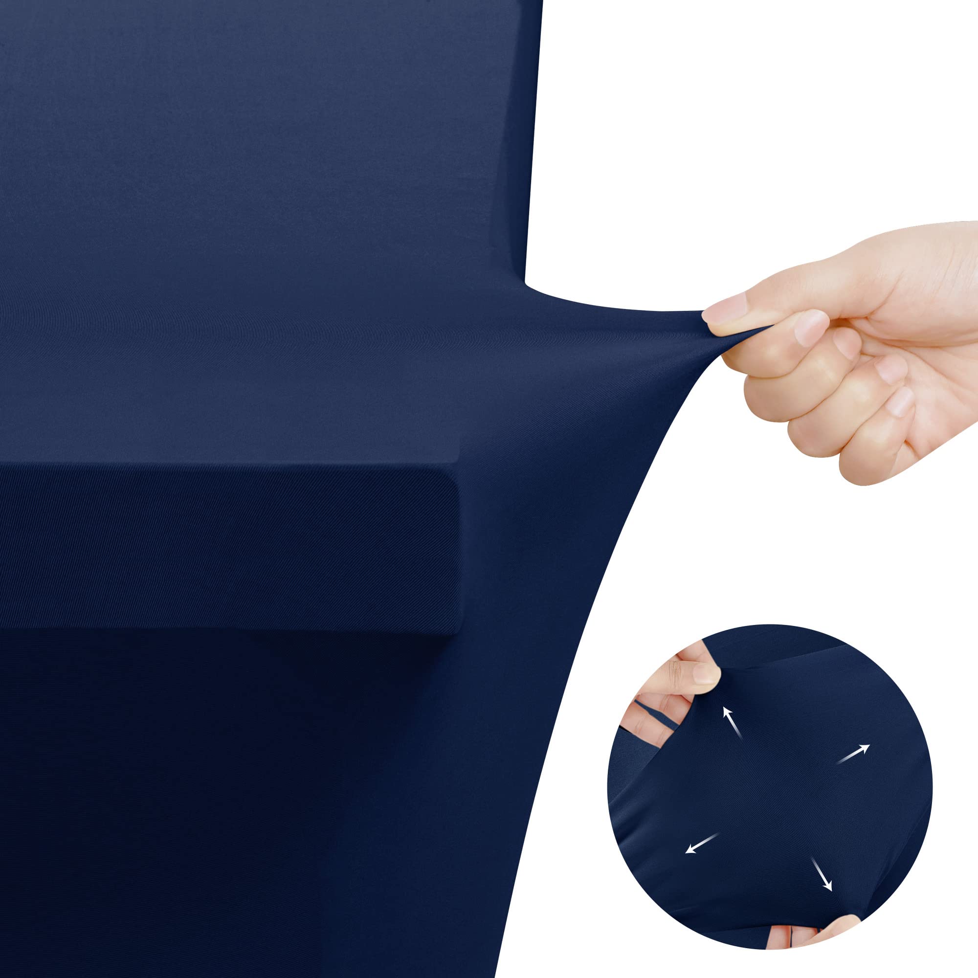 Mantel spandex de Utopia Kitchen 6ft navy, lavado a máquina sencillo.