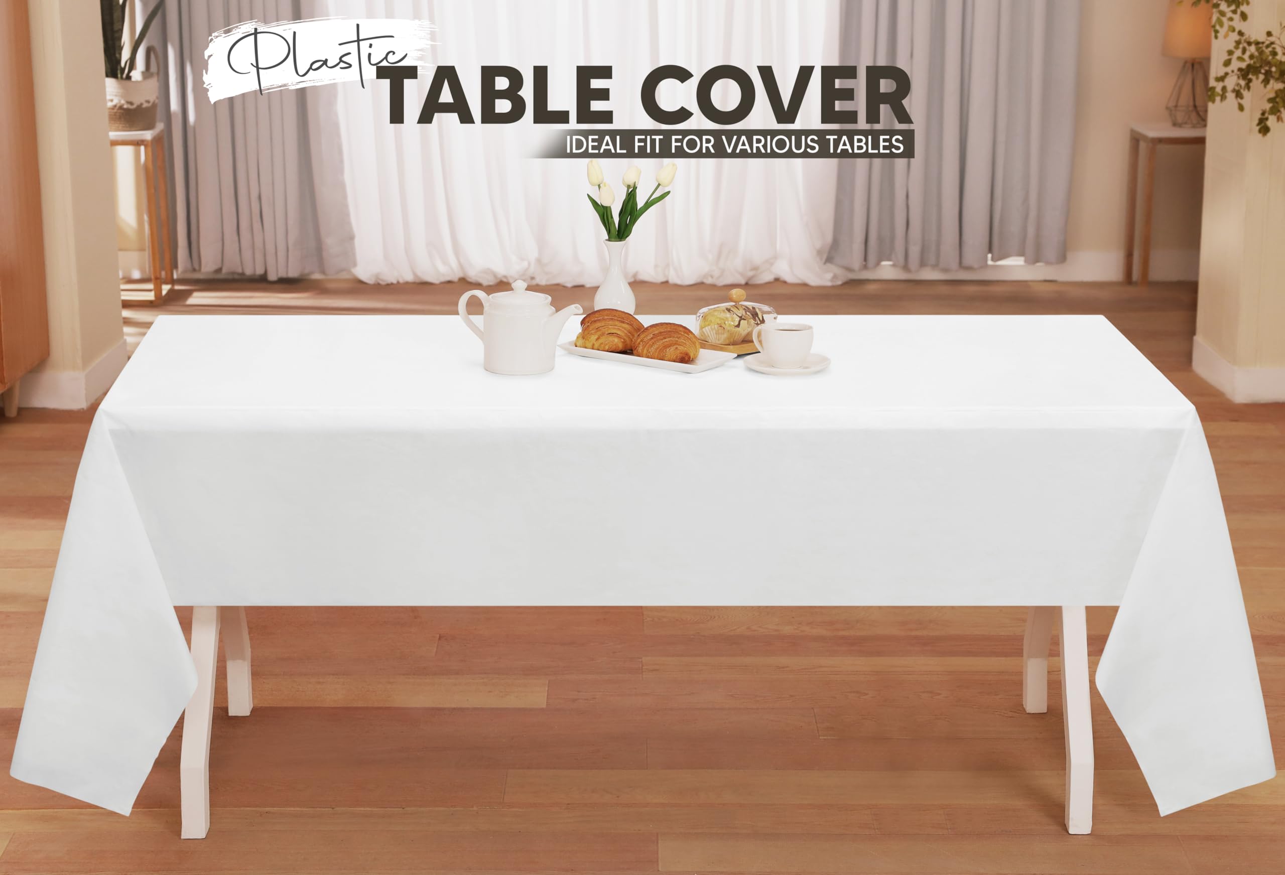 Medidas 54x108 pulgadas de Utopia Kitchen, cobertura para mesas grandes.