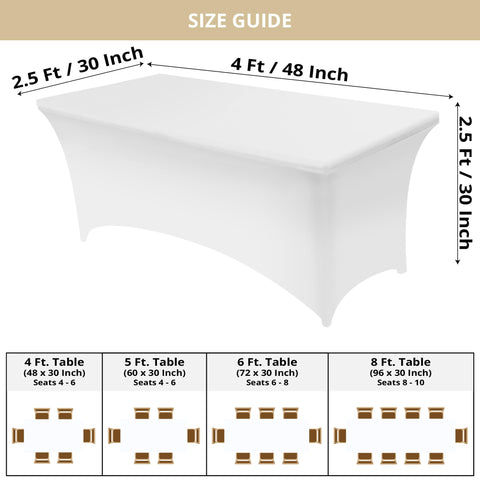 Mantel rectangular 4 pies de Utopia Kitchen, tejido elástico, elegante y ajustable
