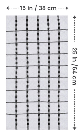 Toallas de cocina Utopia Towels en negro y blanco para uso diario