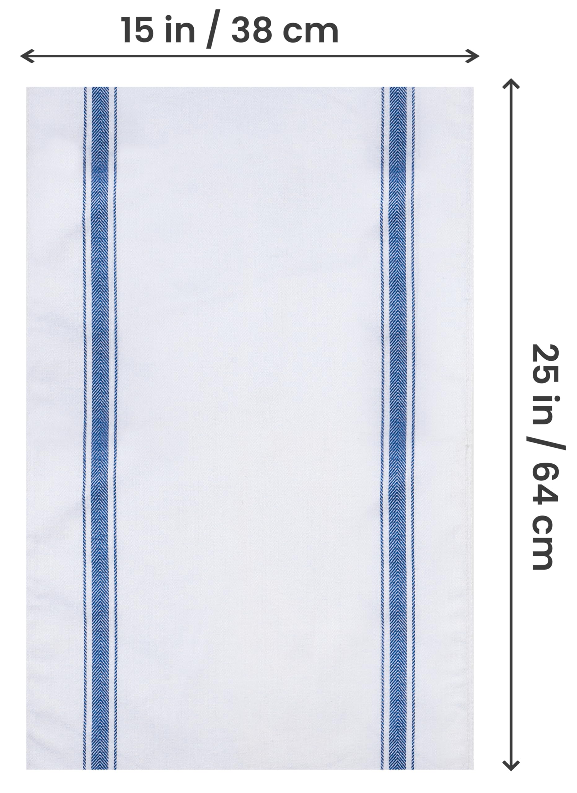 Utopia Towels: toallas de cocina con franja lateral para un toque elegante.
