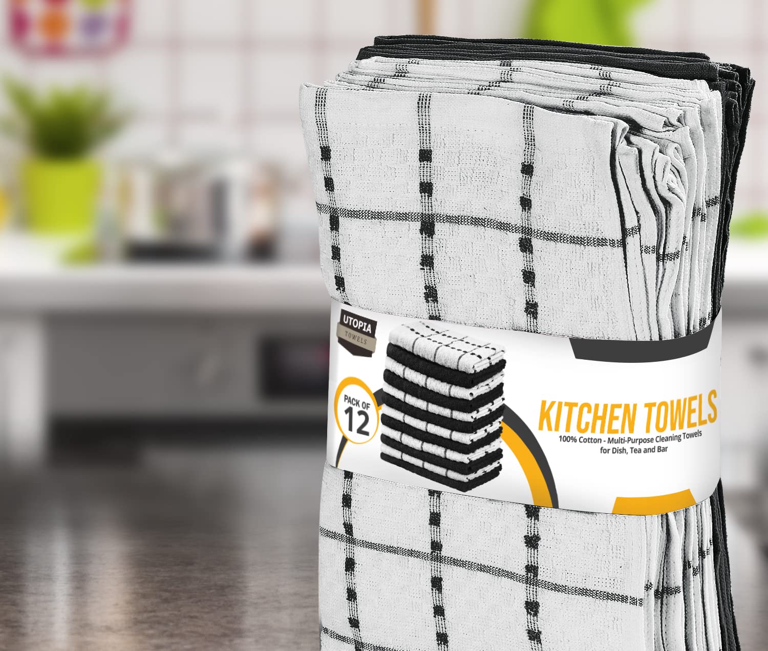 Toallas de cocina Utopia Towels diseño doby que combina lujo y practicidad