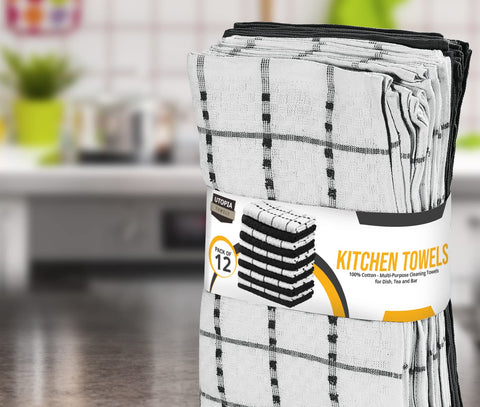 Toallas de cocina Utopia Towels diseño doby que combina lujo y practicidad