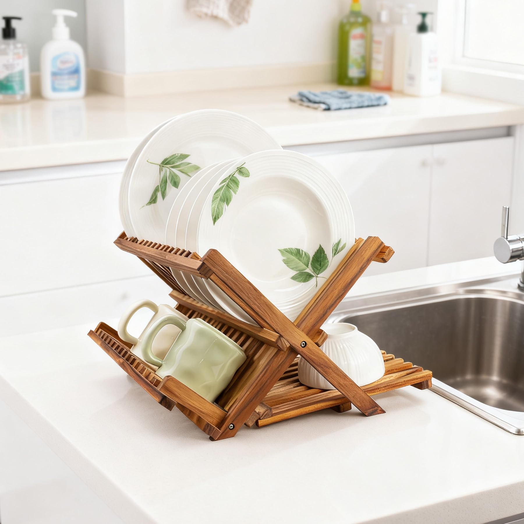 Utoplike escurridor para cocina compacta, ideal para espacios reducidos