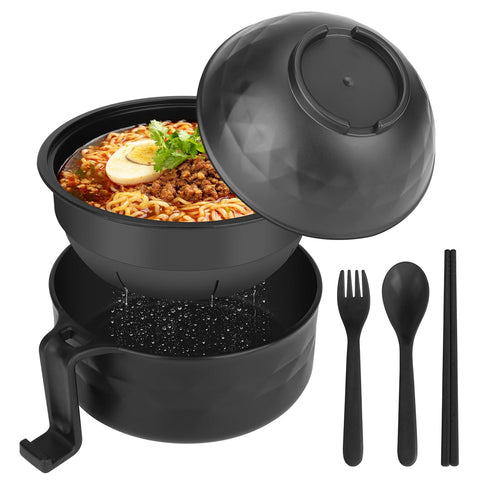 Tazon UUGLAM para ramen de 33 onzas, ideal para comidas rapidas en microondas.