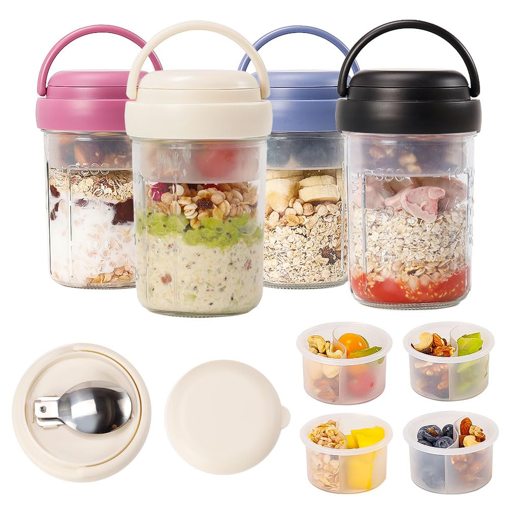 UWILLION contenedores con manijas integradas para llevar desayunos saludables.