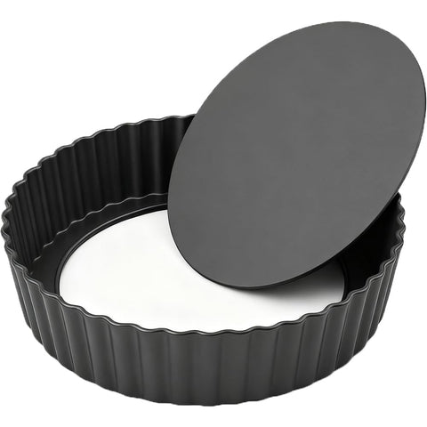 UWILLION Molde para tartas con recubrimiento antiadherente para desmolde limpio.