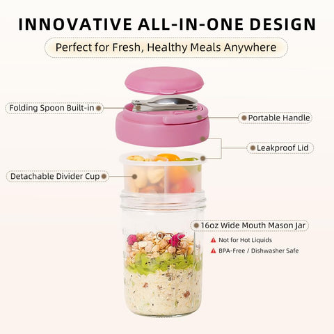 UWILLION tapas herméticas para frascos 16oz mantienen la frescura.