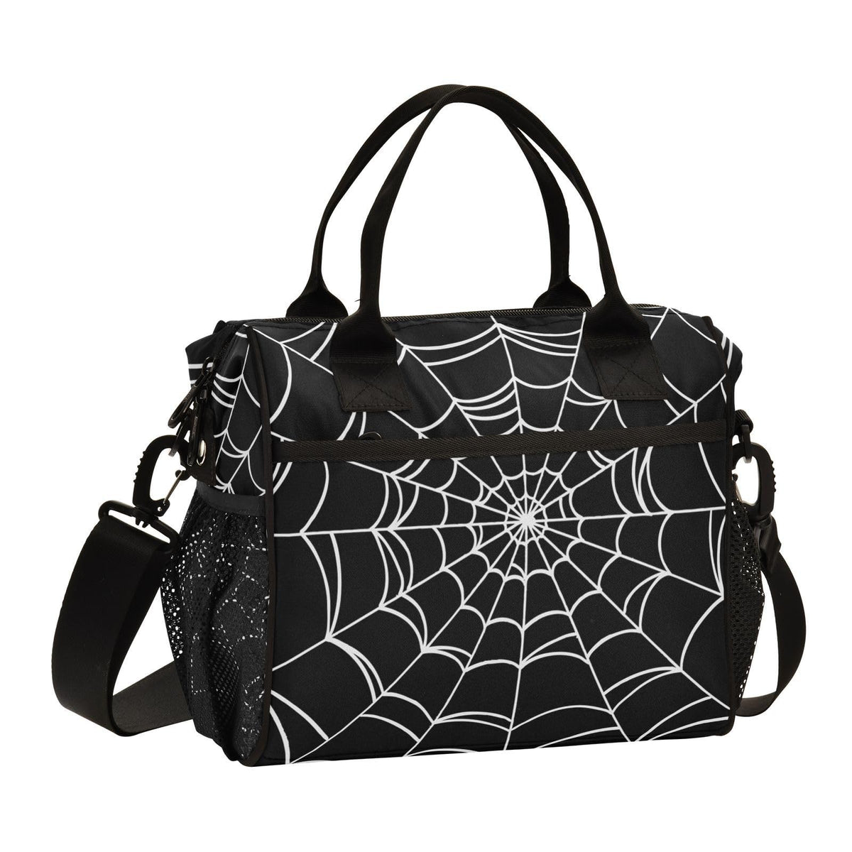 UWSG Goth Araña bolsa de almuerzo frontal, diseño distintivo y práctico