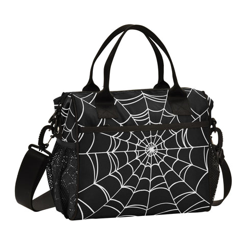 UWSG Goth Araña bolsa de almuerzo frontal, diseño distintivo y práctico