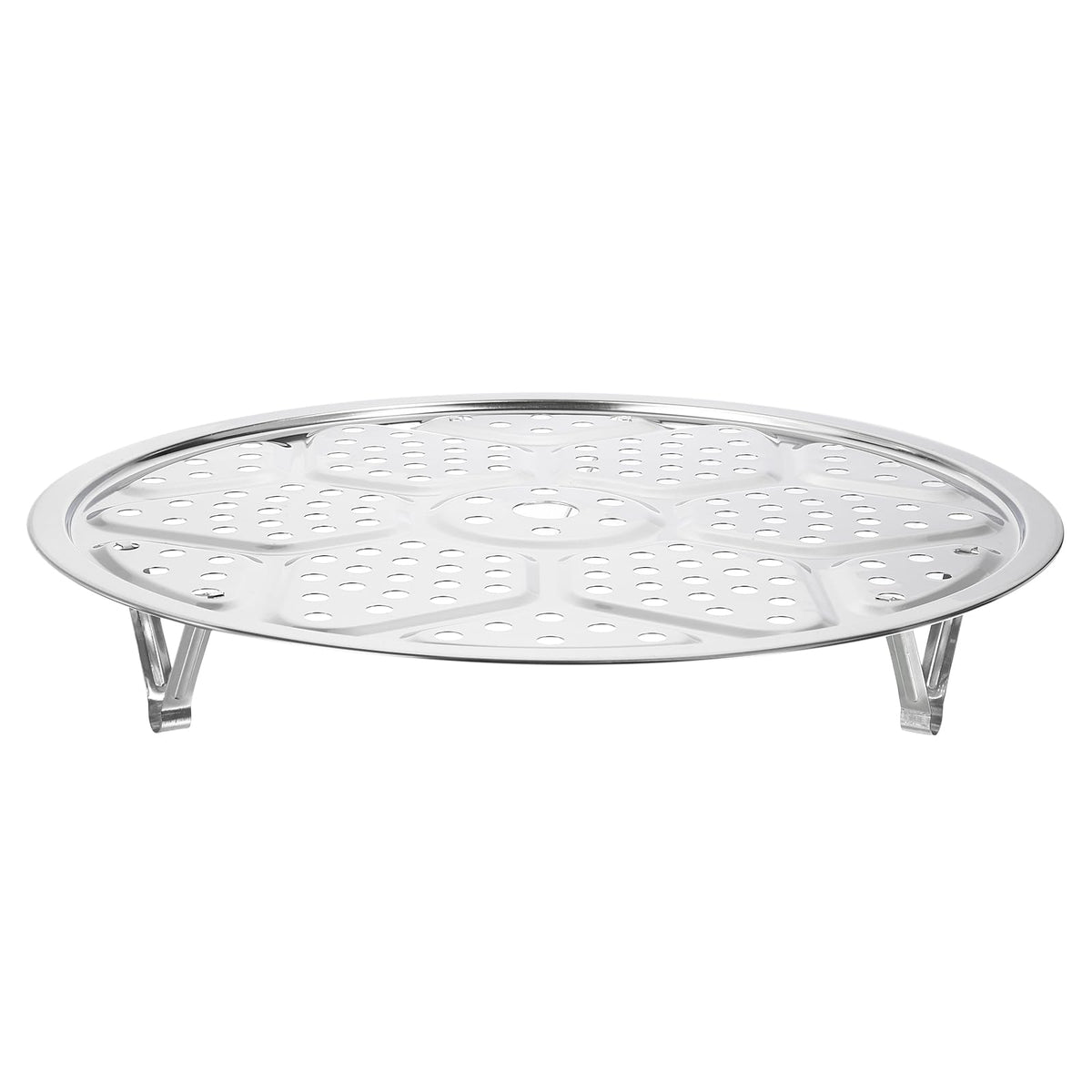 uxcell bandeja vapor acero inoxidable 30 cm para cocción al vapor con calentamiento uniforme