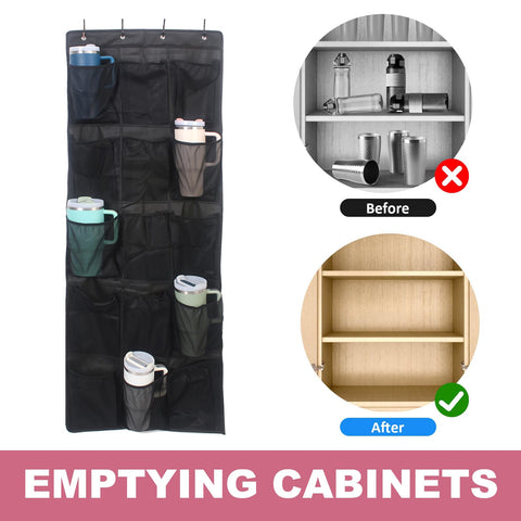 UXIETIN Organizador colgante para puerta ocupa menos espacio y mantiene objetos ordenados.