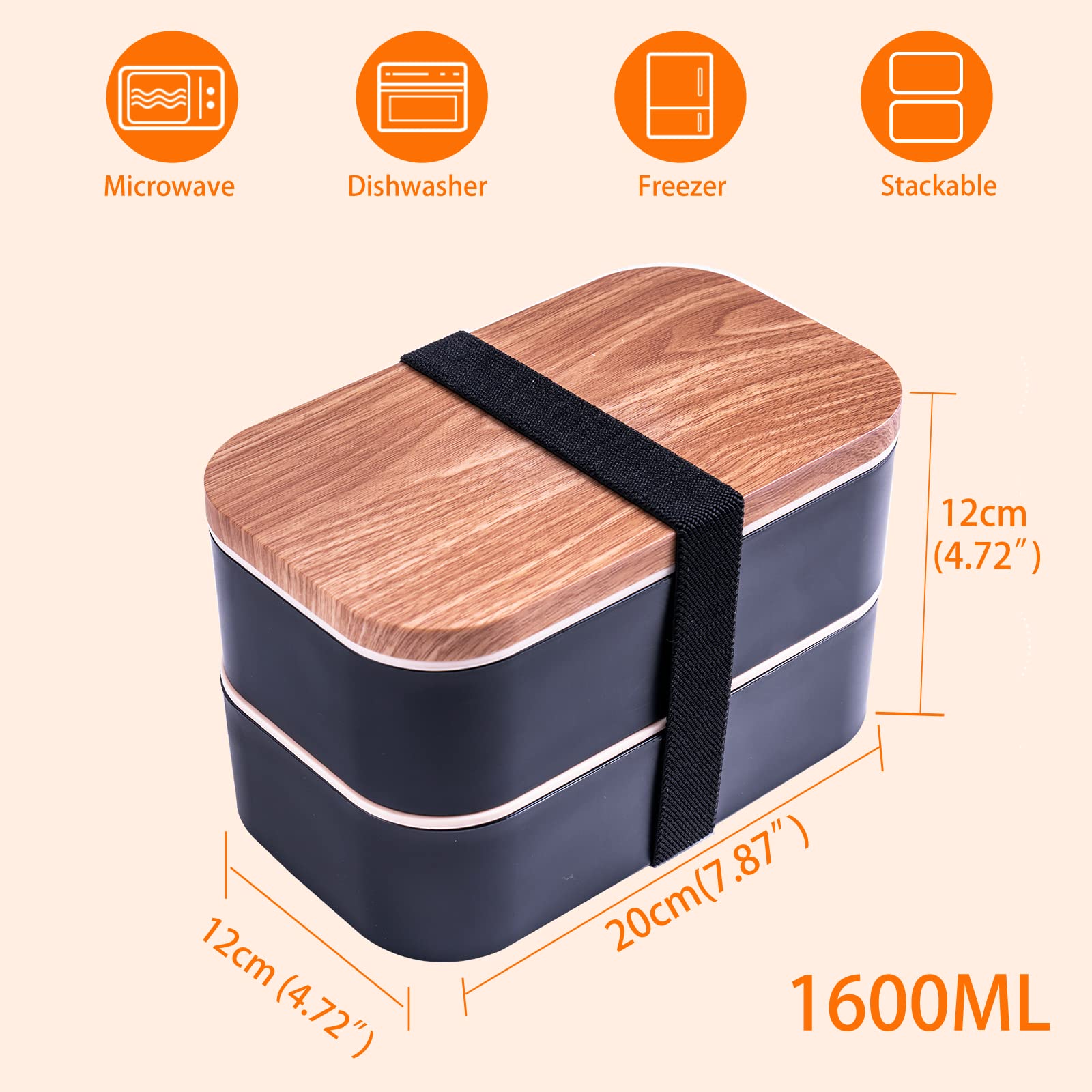 Uybieef Bento Box bolsa aislante, mantiene la comida fresca.