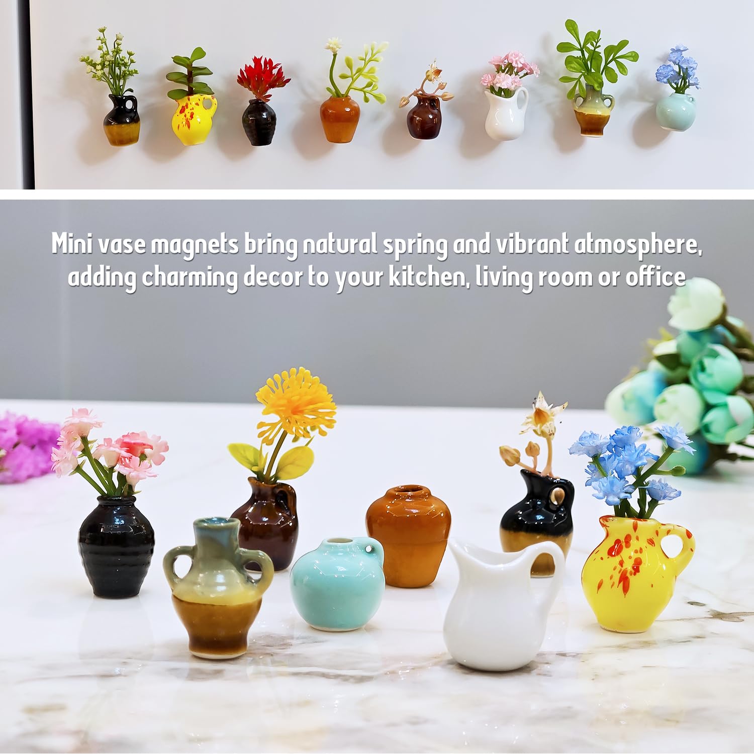 Uzriyl conjunto de vasos mini como regalo decorativo.