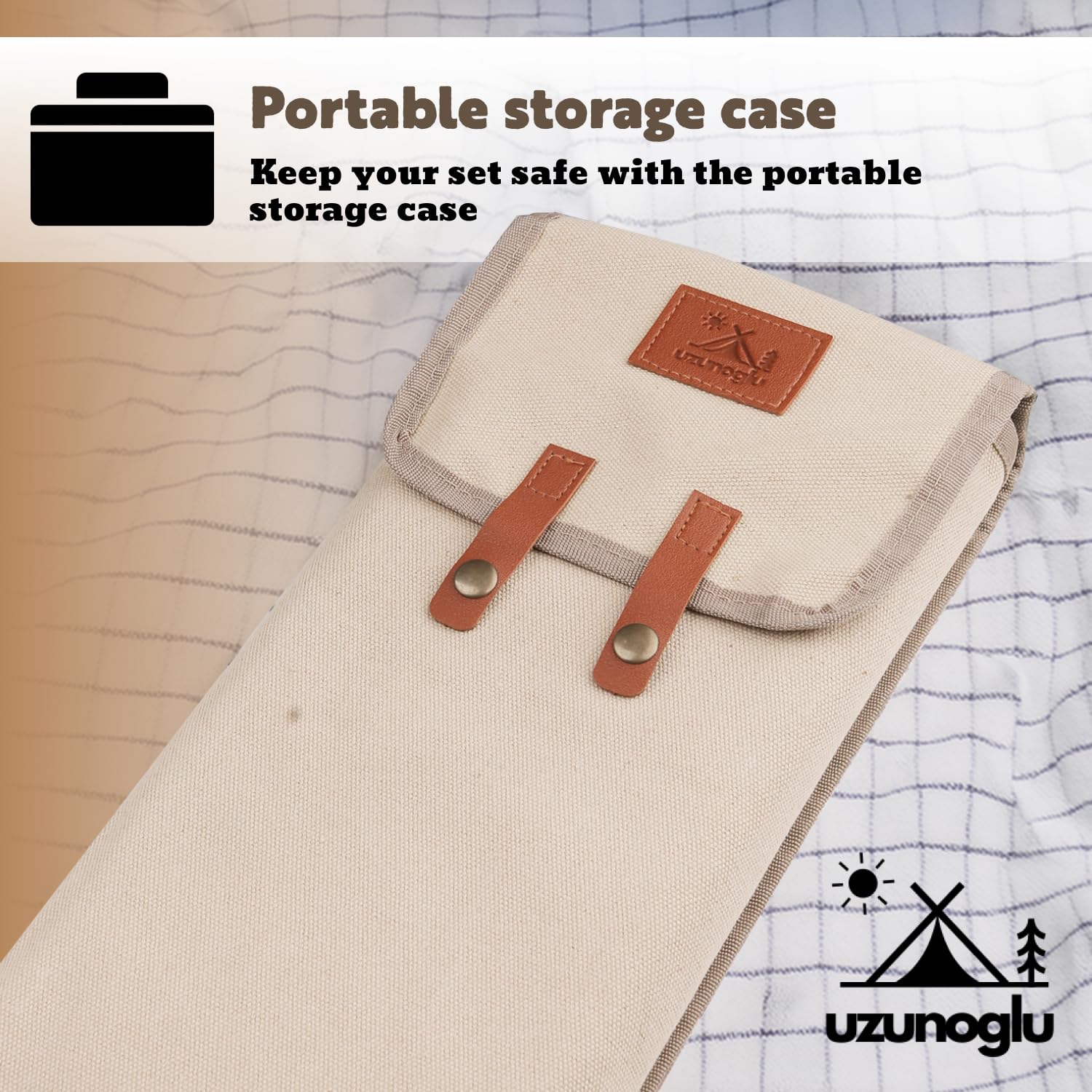 Uzunoglu materiales bambú y acero, duraderos y sostenibles.
