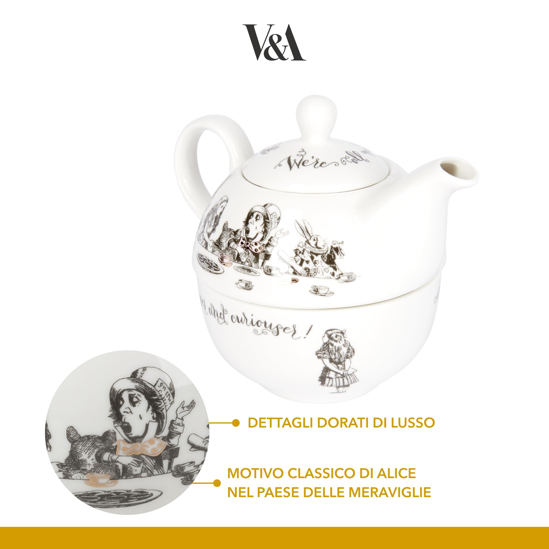 V&A Alice en el País de las Maravillas, caja-regalo, presentación lista para regalar.