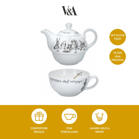 V&A Alice en el País de las Maravillas, taza-1, ligera para sorbos cómodos.