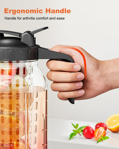 Uso en frigorífico VA1KENE, ideal para agua fría, té y frutas.