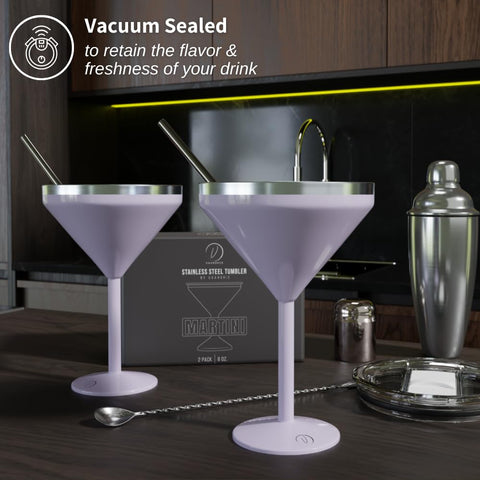 Vaanshie vaso versátil para martinis y cócteles, ideal en jardín.