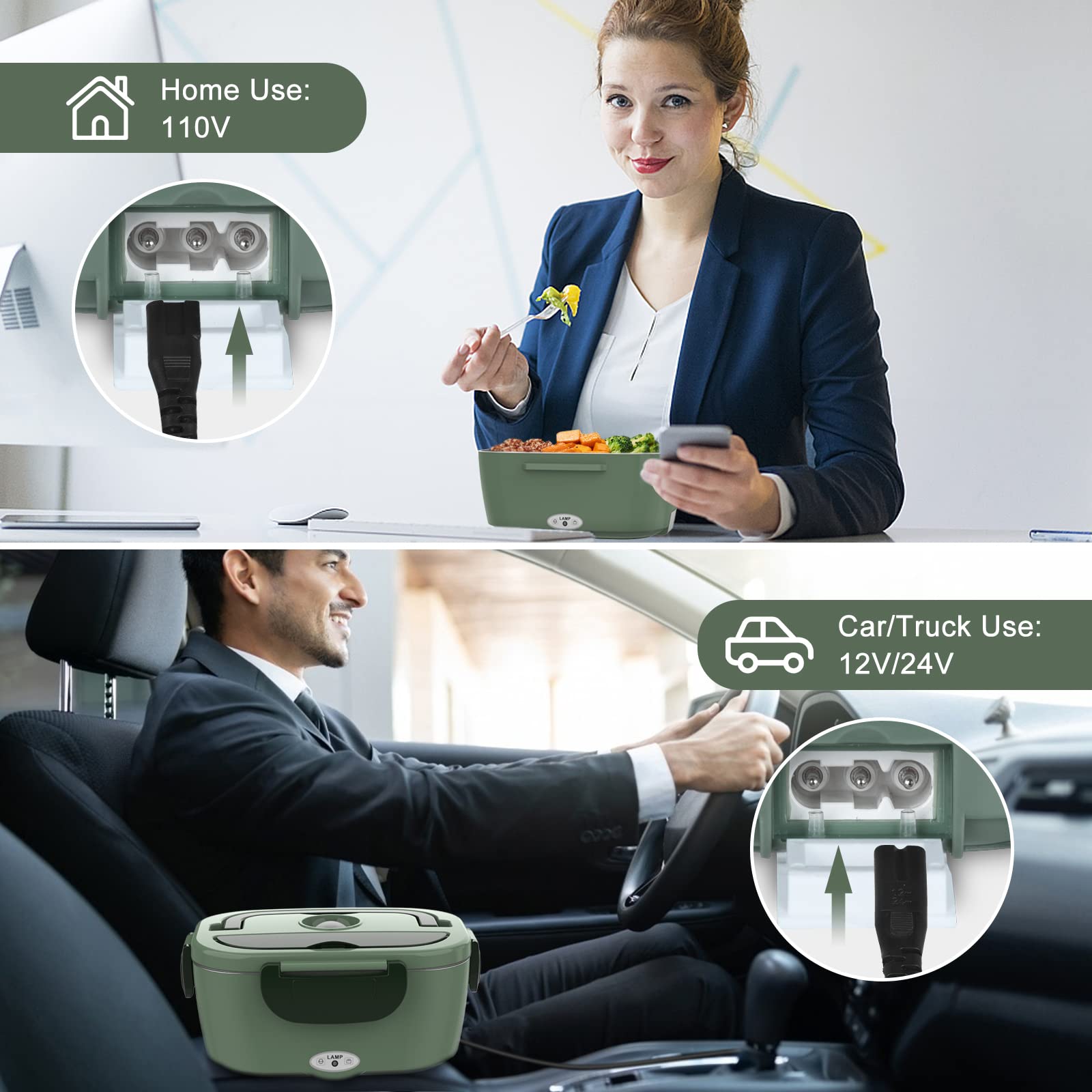 Vabaso contenedor inox removible 1.5L, facilita limpieza y reparto de porciones.
