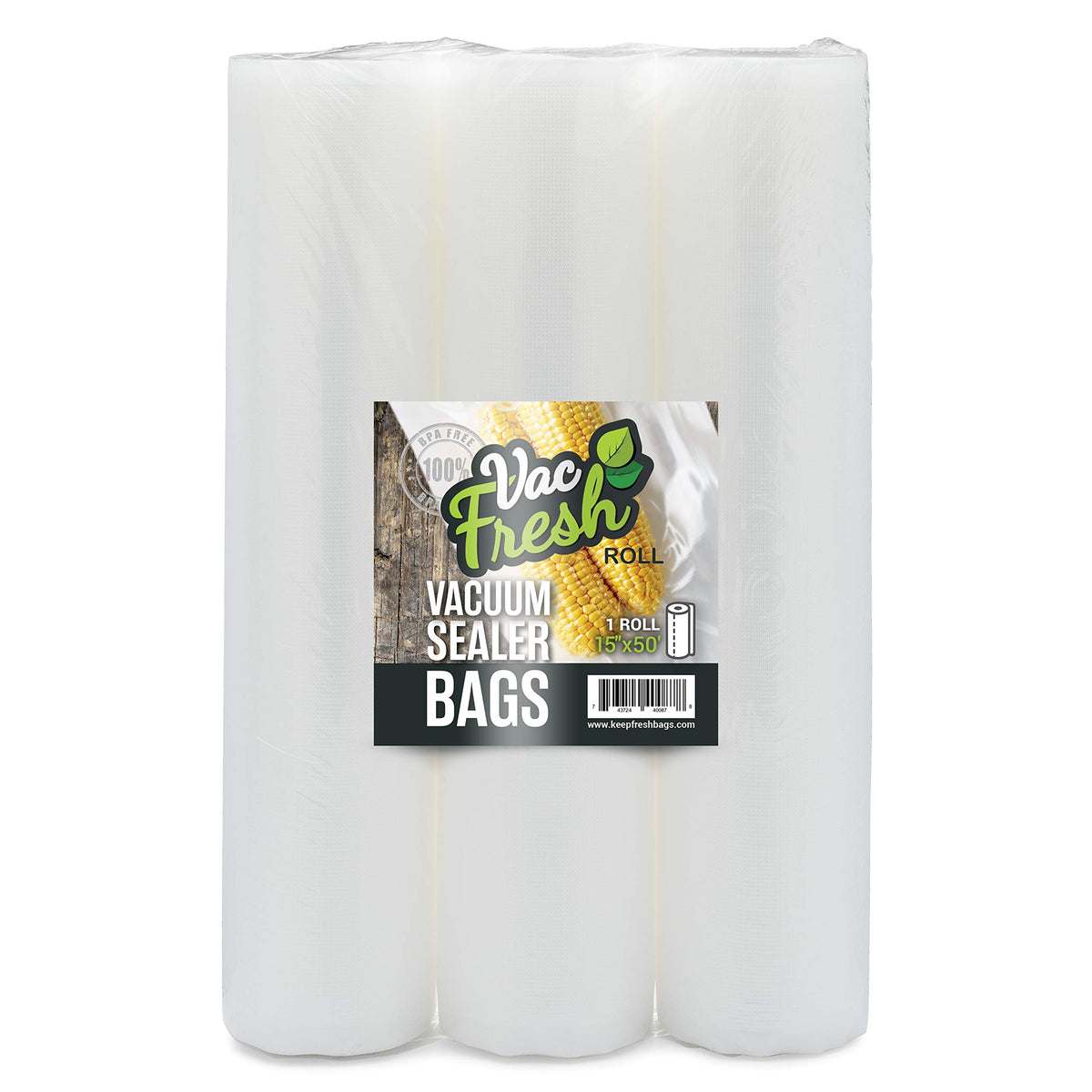 Vac-Fresh Roll: rollos de bolsas para sellado de alimentos y mayor frescura.