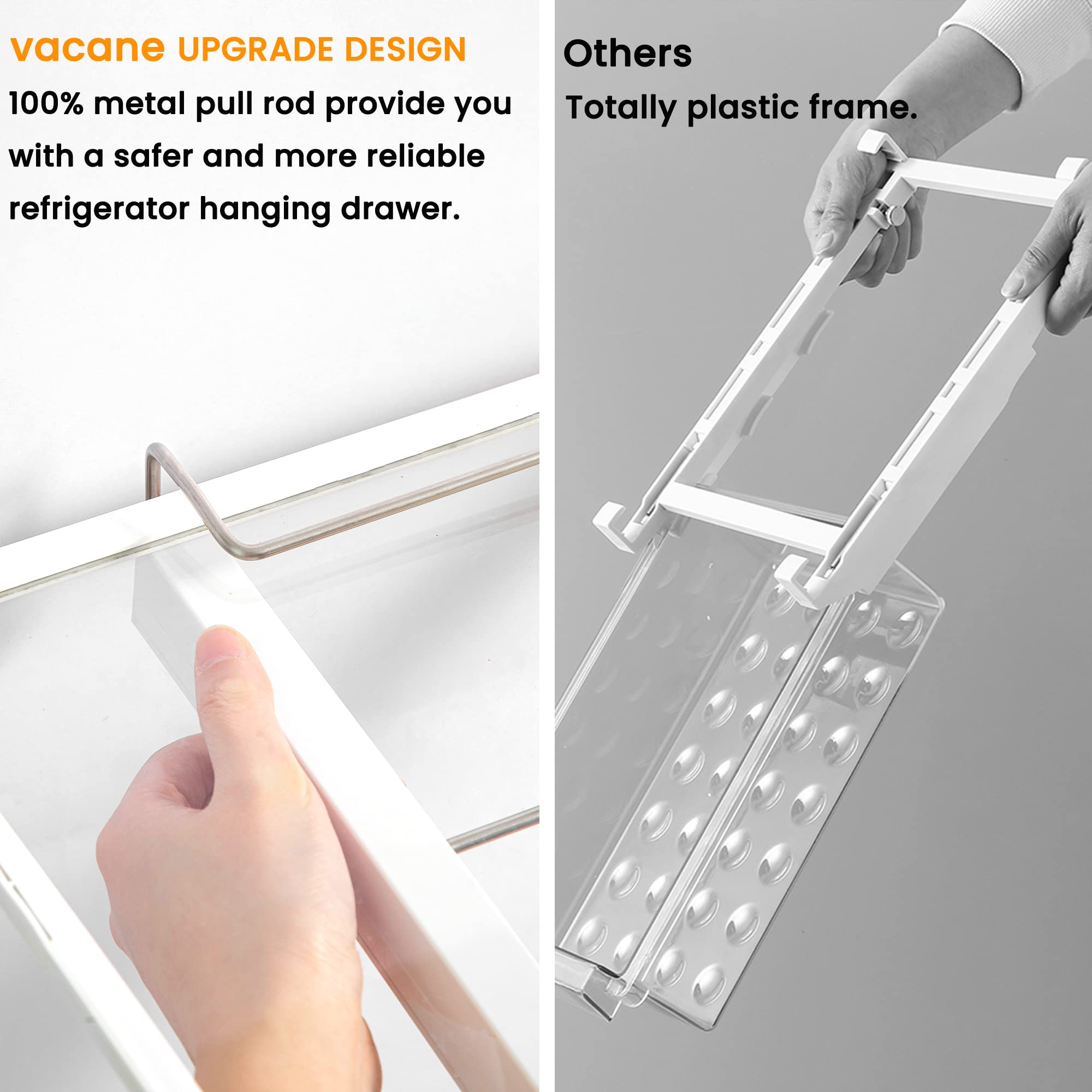Vacane dimensiones 14-19,5 pulgadas compatibles con la mayoría de refrigeradores.
