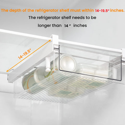 Vacane material libre de BPA y fácil de limpiar mantiene el refrigerador ordenado.