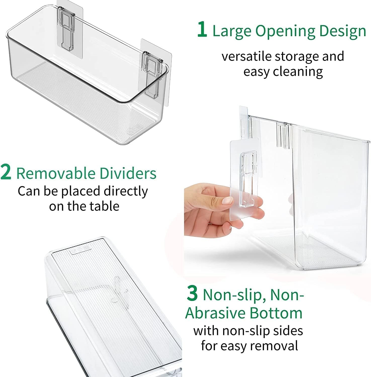 Vacane pack cuatro organizadores expansión flexible del almacenamiento.