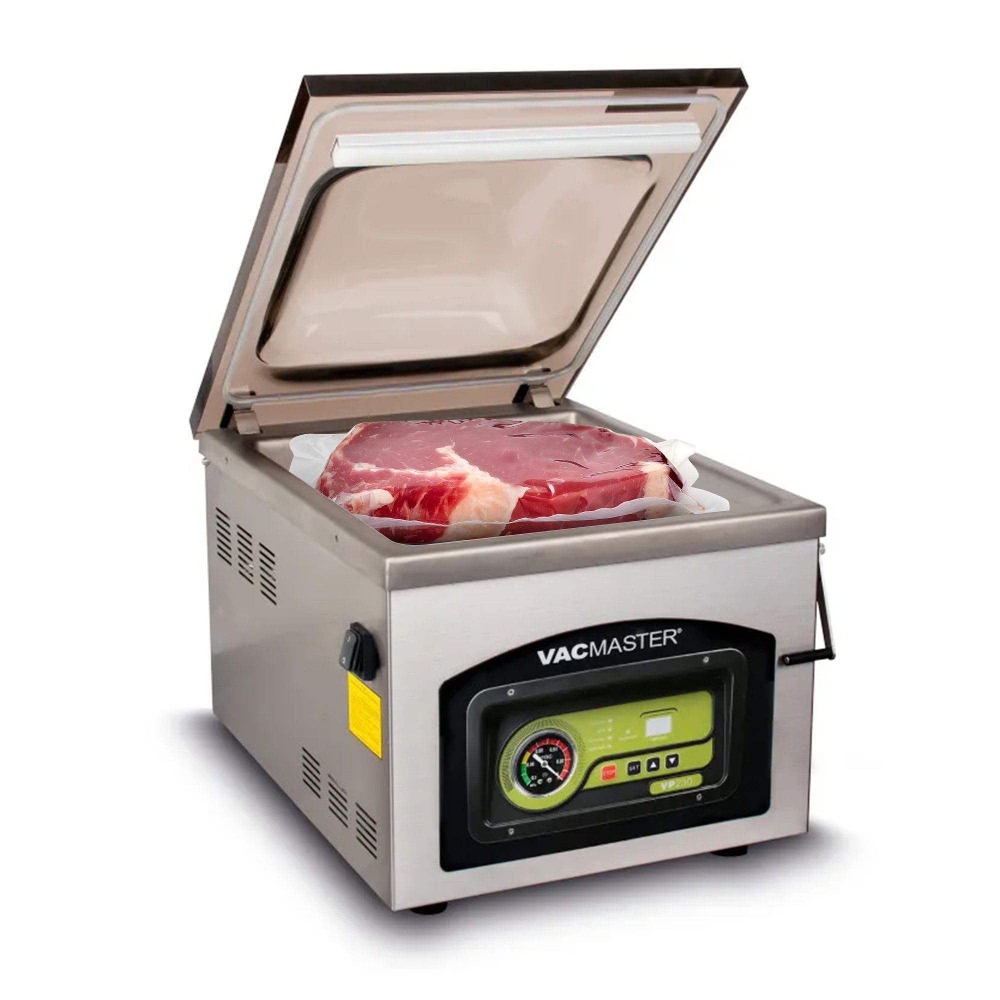 Vacmaster VP230: cámara de sellado 12x15 pulgadas, ideal para porciones grandes.
