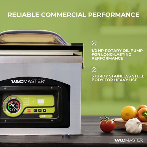 Vacmaster VP230: sellado doble para mayor protección frente a fugas.