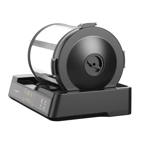 Vacumarin, manguera de vacío guardada, limpieza ordenada tras uso.