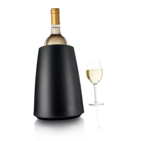 Vacuvin negro, detalle manga congeladora: enfriamiento rápido para botellas.