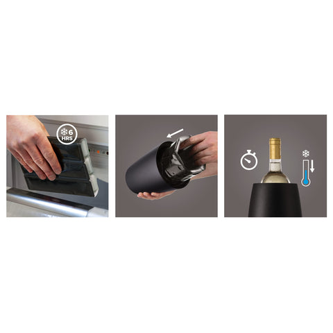 Vacuvin diseño moderno negro: añade estilo a la mesa.