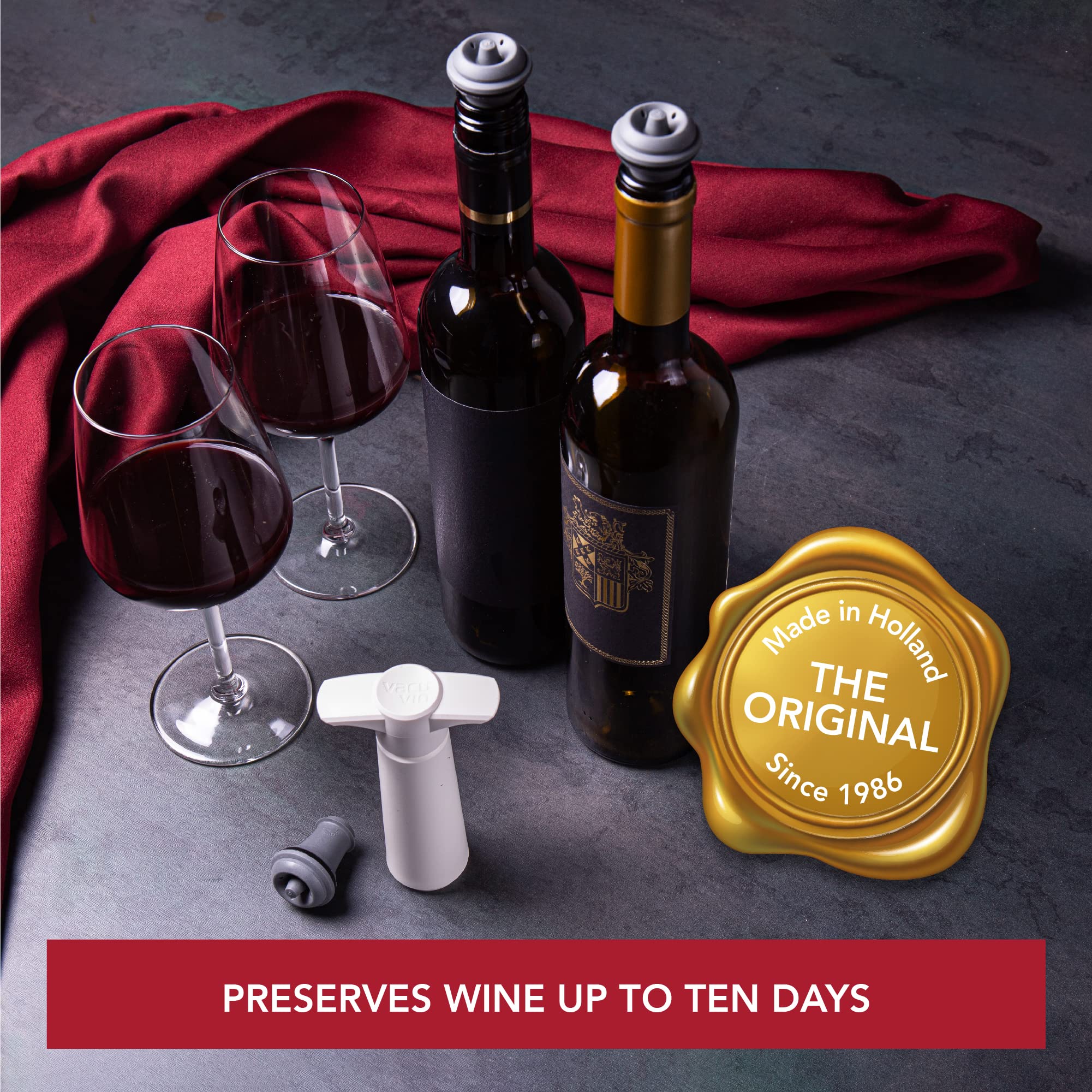 Vacuvin Guardavino Original tapones de vacío 2 unidades para conservar vino