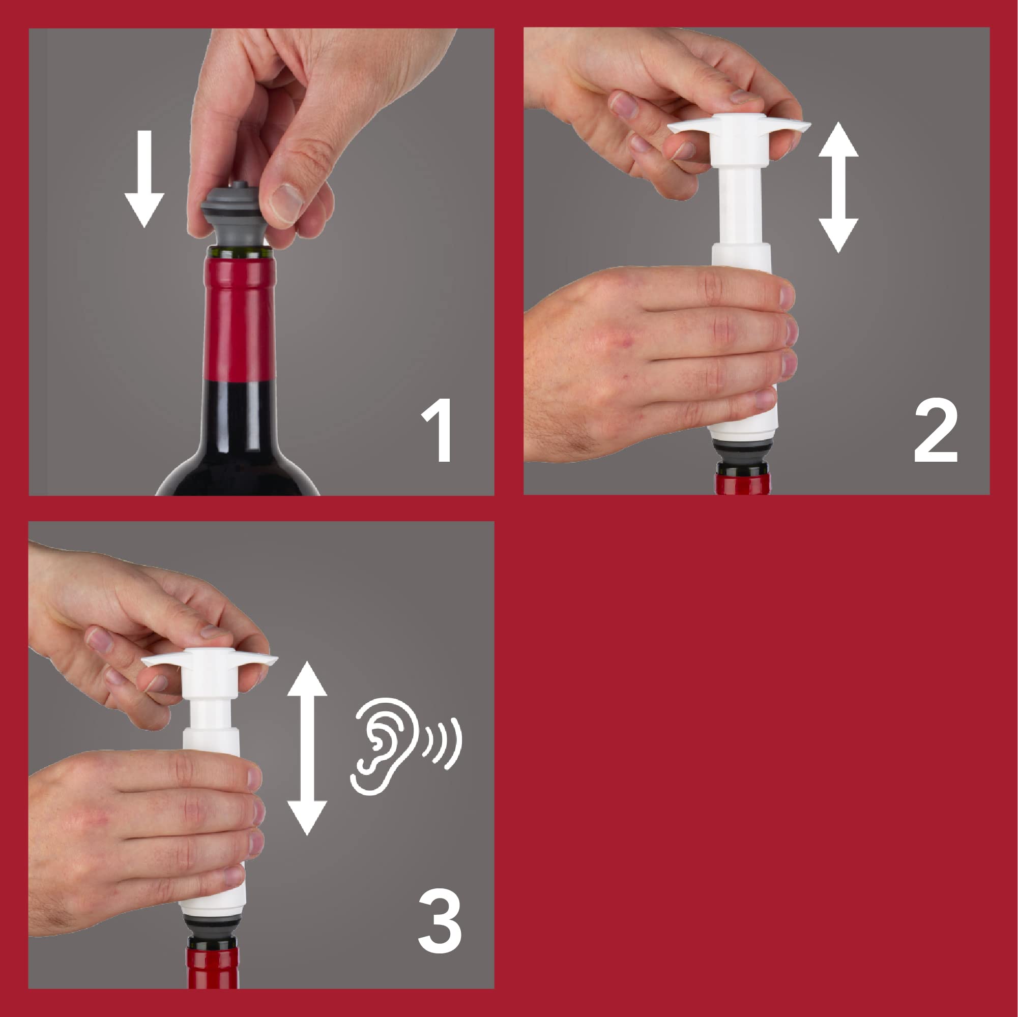 Vacuvin Guardavino Original uso doméstico para vinos abiertos