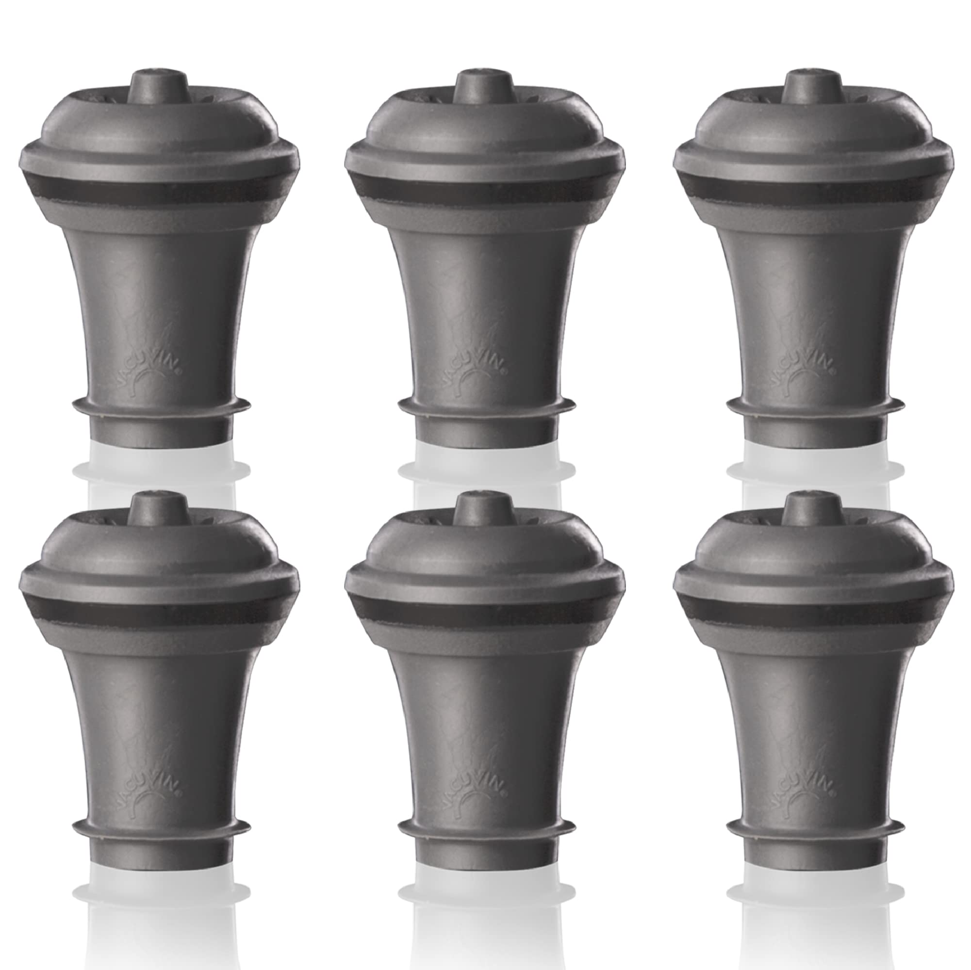 Tapones Vacuvin de vacío para vino, conjunto de 6, sellado hermético para conservar frescura.