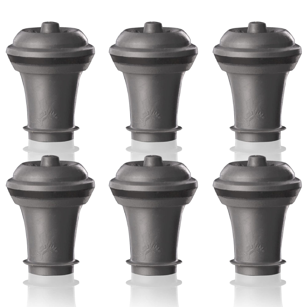 Tapones Vacuvin de vacío para vino, conjunto de 6, sellado hermético para conservar frescura.