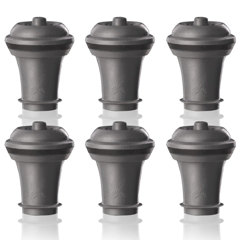 Tapones Vacuvin de vacío para vino, conjunto de 6, sellado hermético para conservar frescura.