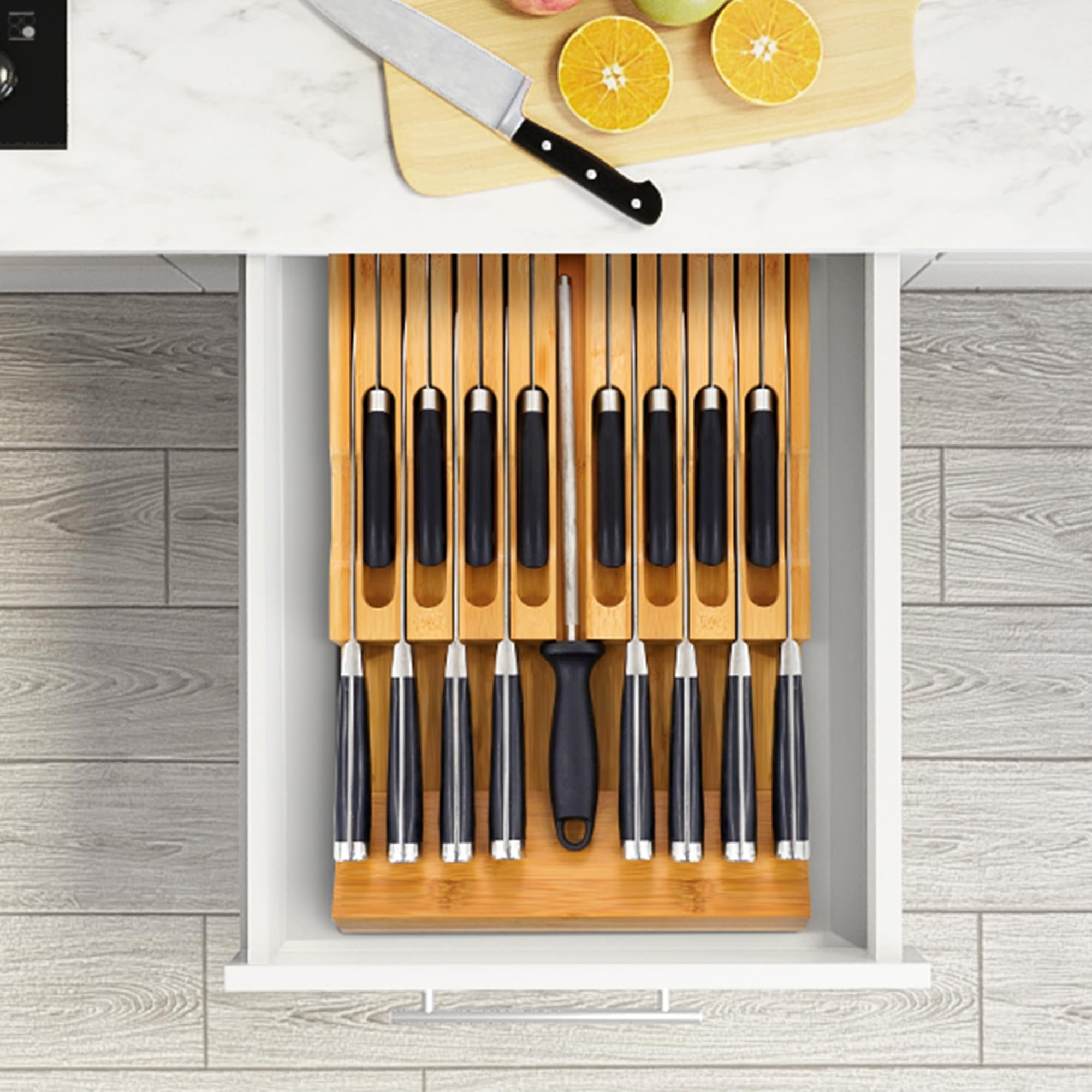 VaeFae organización de cocina facilita limpieza y mantenimiento sencillo.