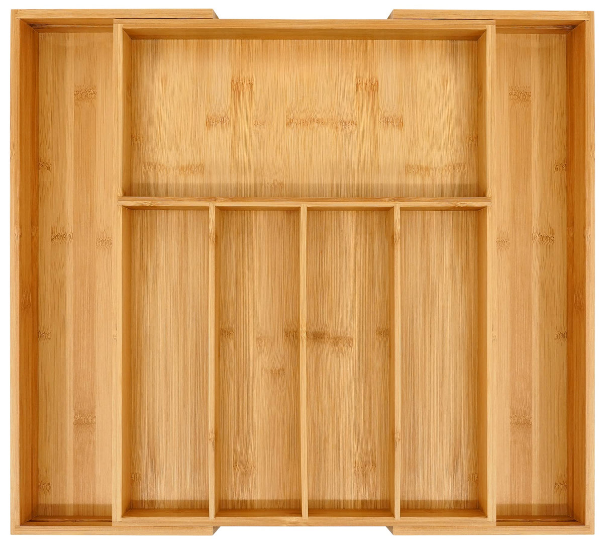 Organizador de cajón de bambú premium VaeFae extendible para utensilios