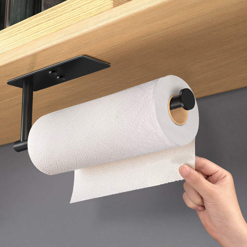 Portarrollos de papel adhesivo VAEHOLD instalado en la pared, montaje rápido.