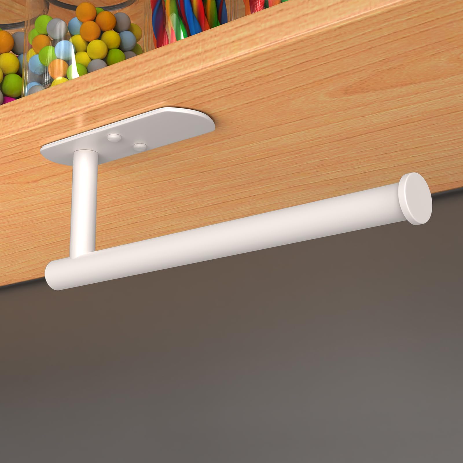 VAEHOLD portarrollos bajo mueble, mantiene la encimera ordenada