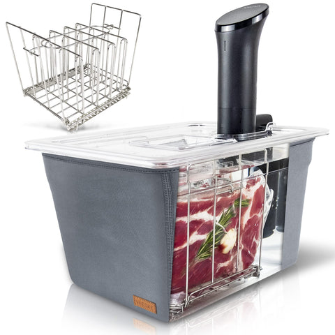 Väeske contenedor sous vide aislado 12 qt con protección de encimeras